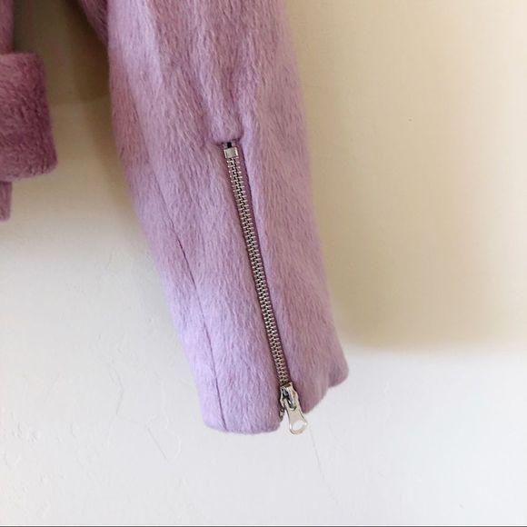 Forever 21 Lavender Fleecey Motorcycle Jacket - Picture 6 of 9